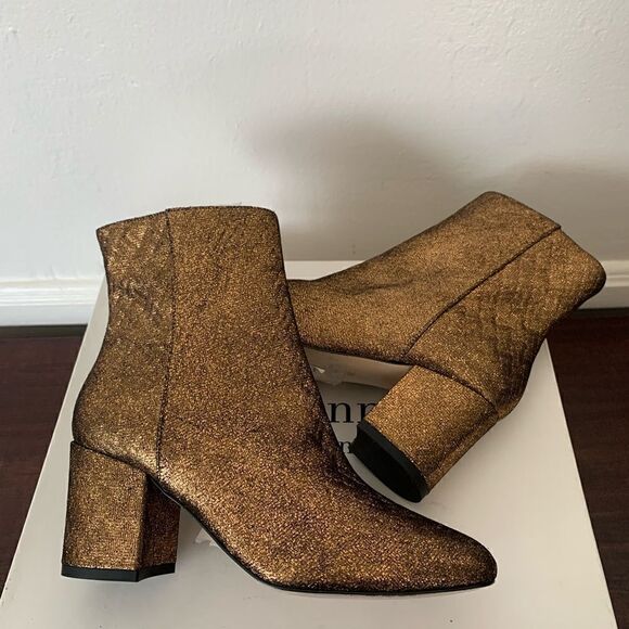 L.K.Bennett London warm gold Lea jourdan ankle boots size 5,5, EU 36 new - Picture 5 of 16
